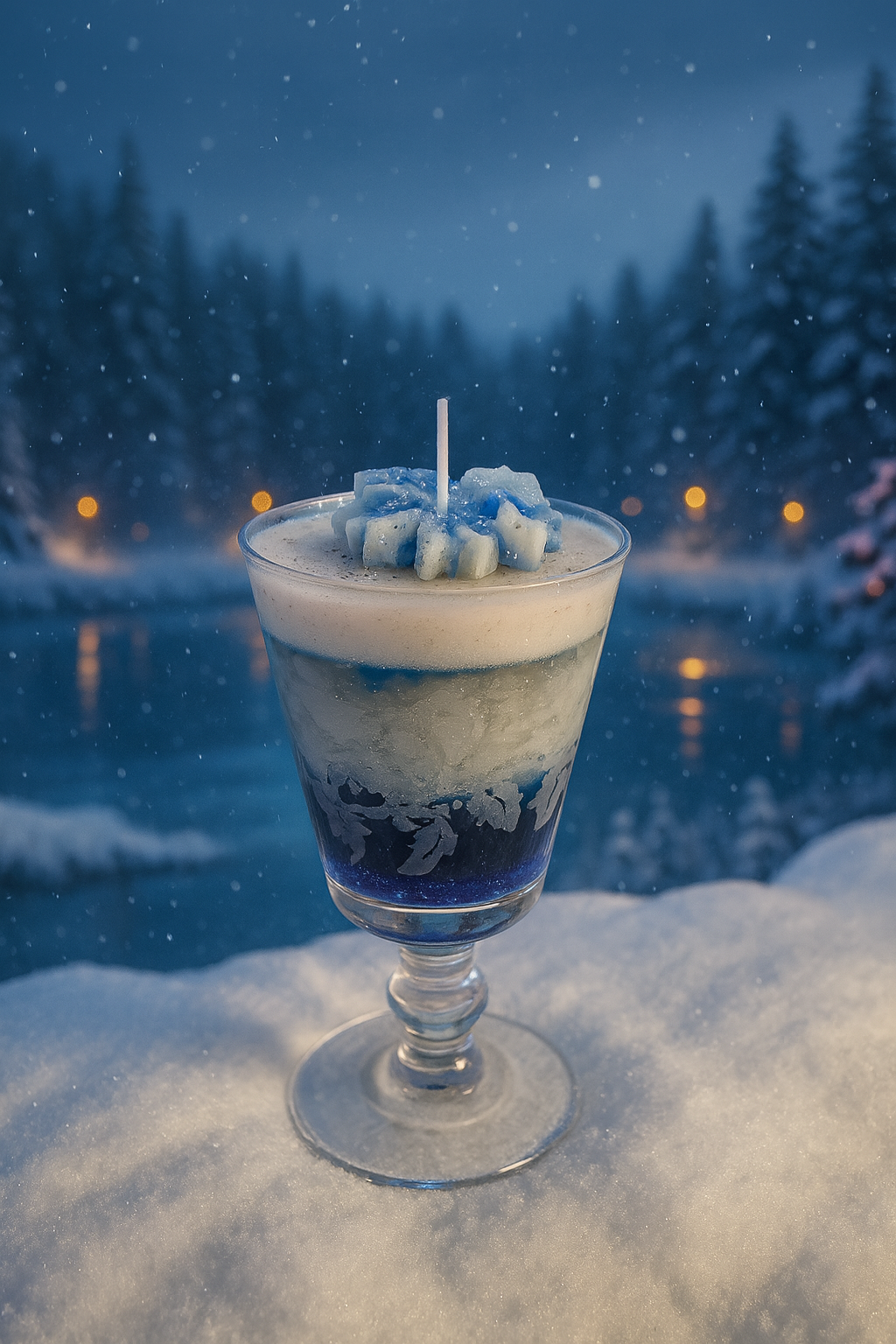 Blue Raspberry Vanilla Swirl Candle