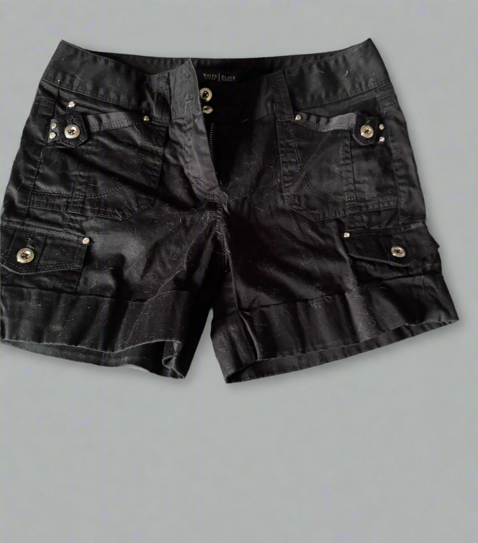 Black Utility Shorts