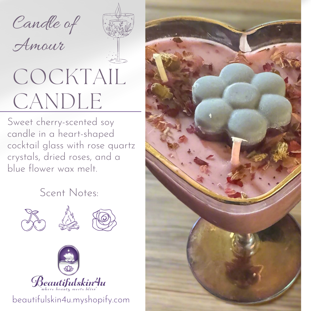 Candle of Amour Sweet Cherry Soy Candle