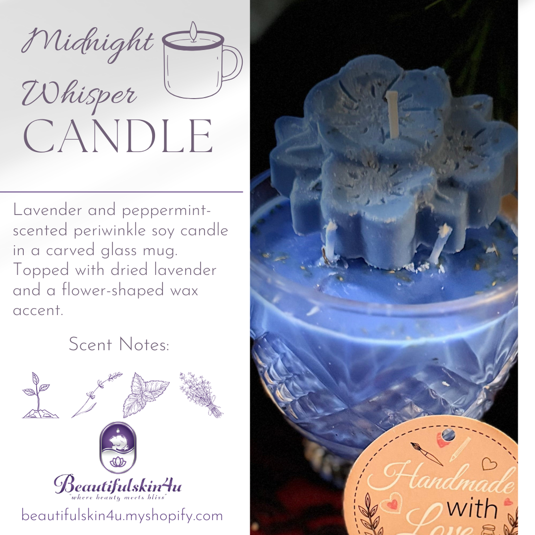 Midnight Whisper lavender peppermint candle
