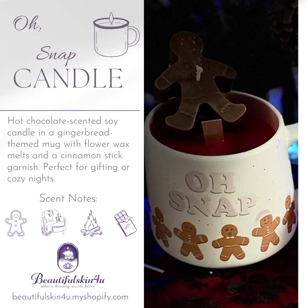 Oh Snap! Gingerbread Candle Mug (CLEARANCE)