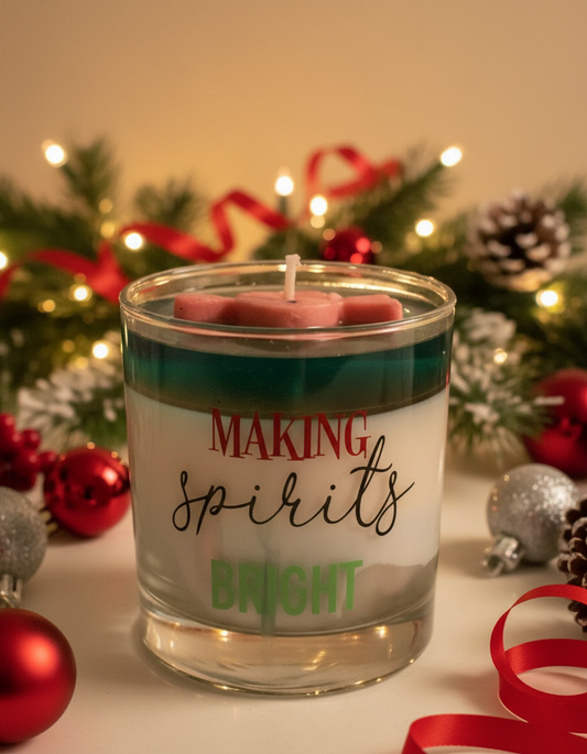 Making Spirits Bright Jingle Bell Soy Candle