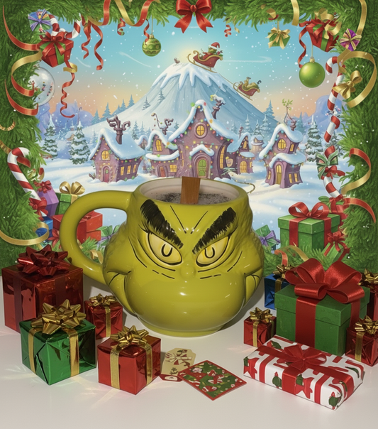 Resting Grinch Face Sugarplum Soy Candle