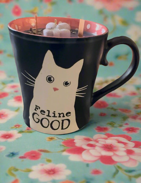 Feline Good Mug Candle