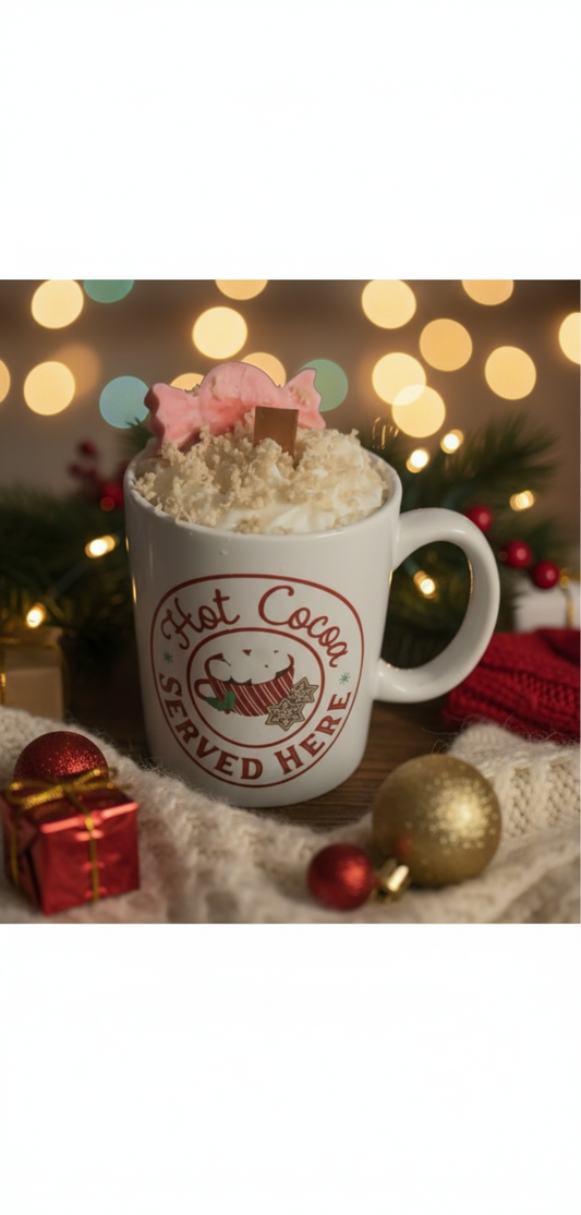Hot Cocoa Served Here Candle