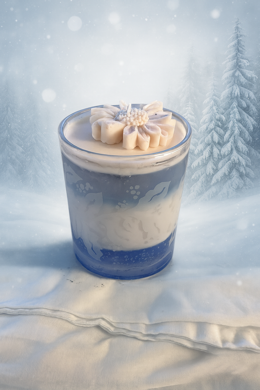 Frosted Cider Bloom Candle
