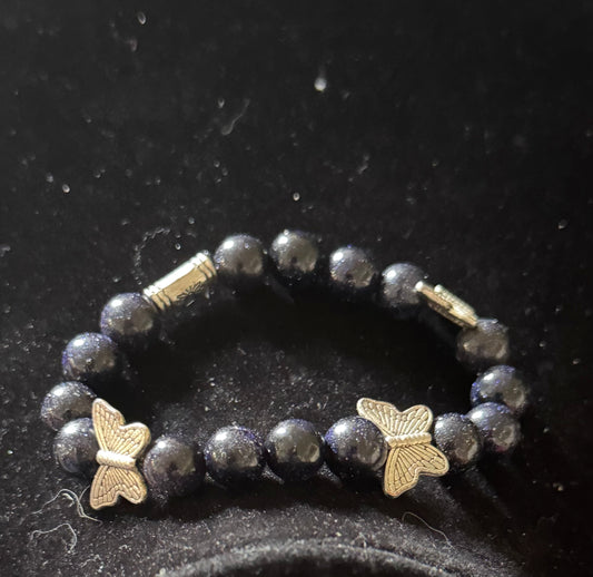 Midnight Butterfly Bracelet