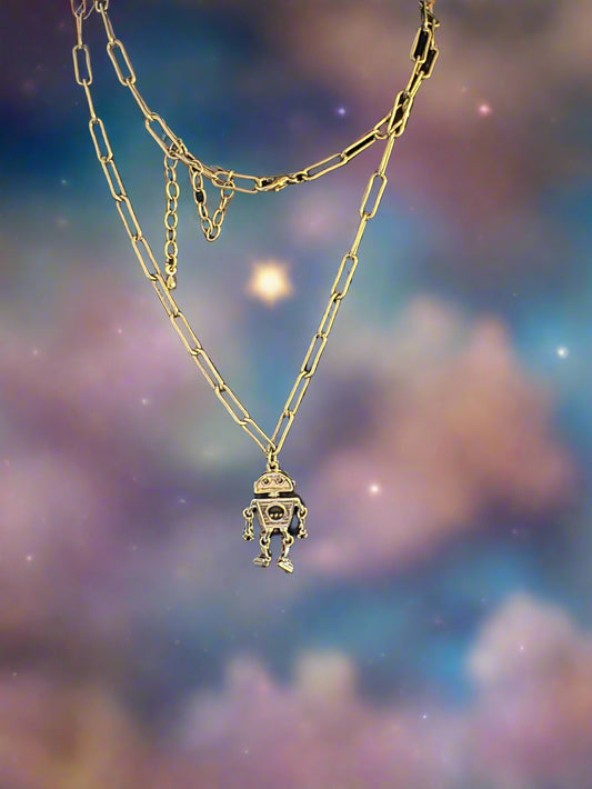 Robo Charm Necklace