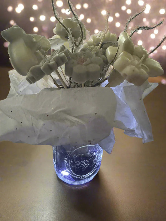 Moonlit Petals Candle Bouquet