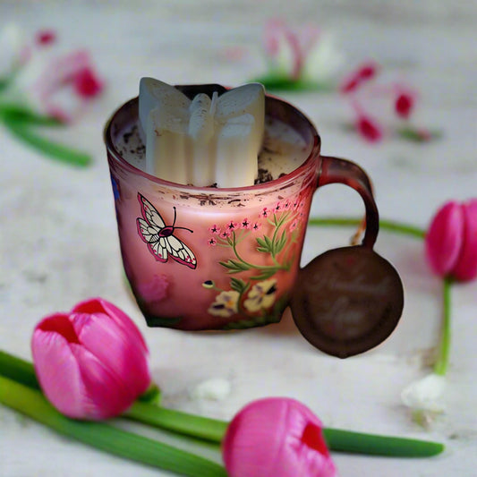 Vanilla and Rose Mug Candle