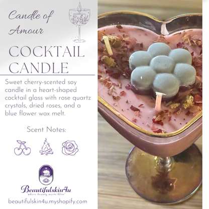 Candle of Amour Sweet Cherry Soy Candle